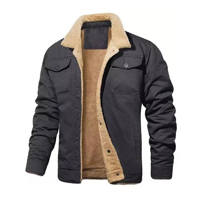 Men's Thermal Fleece Windbreaker Jacket