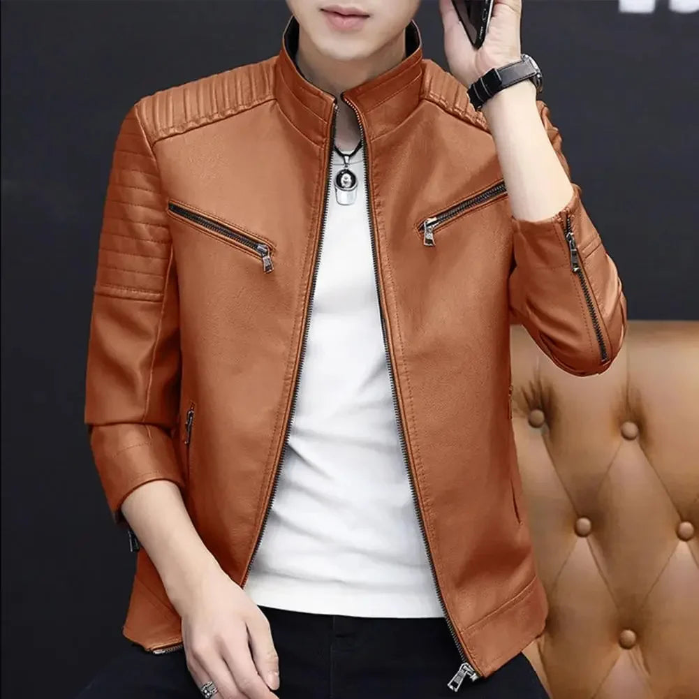 Men’s Leather Suit Jacket