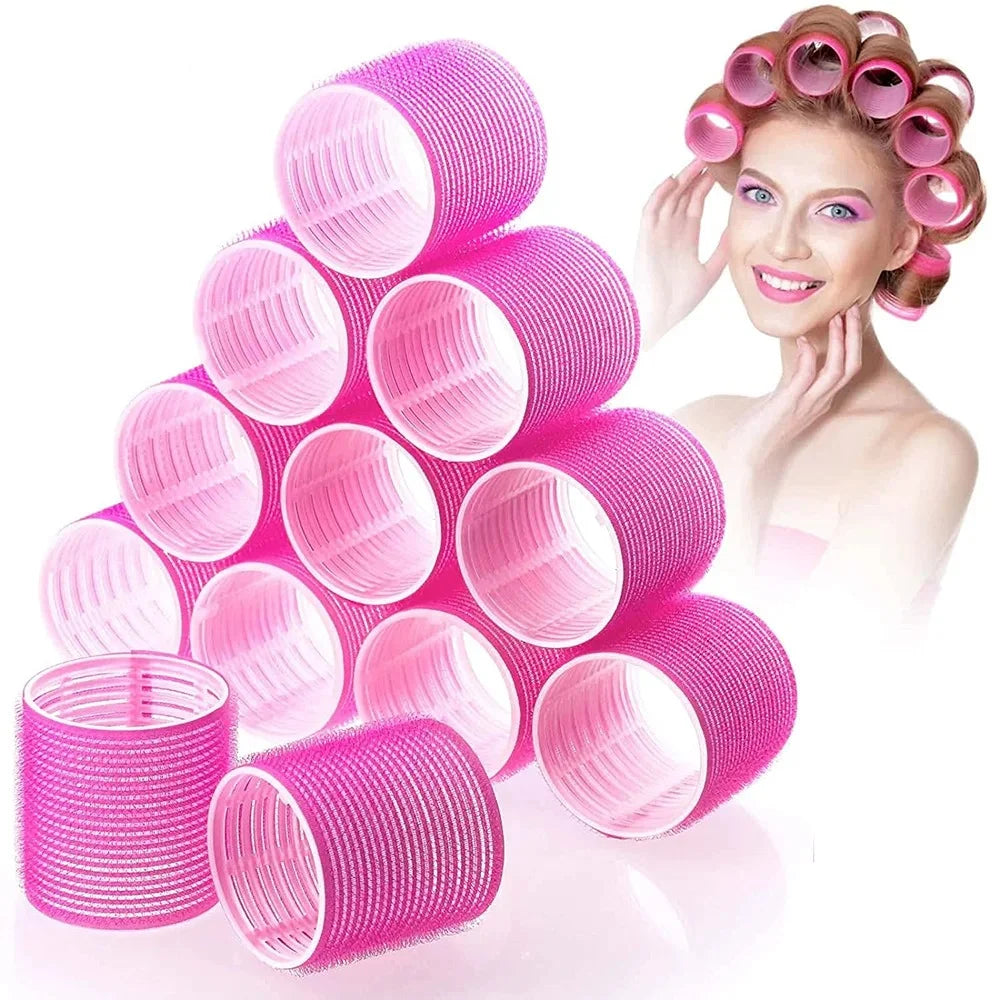 6pcs Self-Grip Hair Rollers