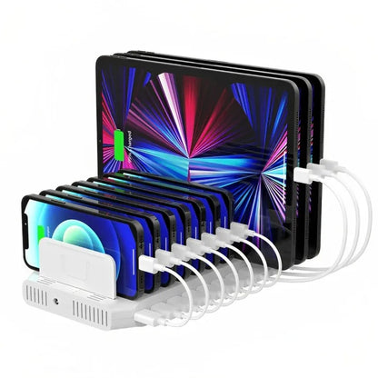 10-Port Multiple USB Charger Dock