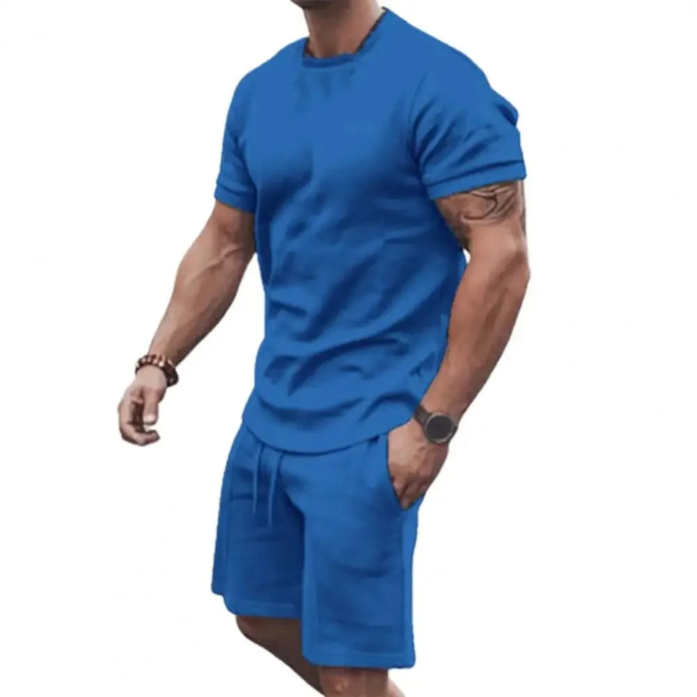 Men’s Summer T-Shirt & Shorts Two-Piece