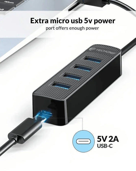 4 Port USB Hub