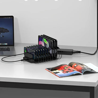 10-Port Multiple USB Charger Dock